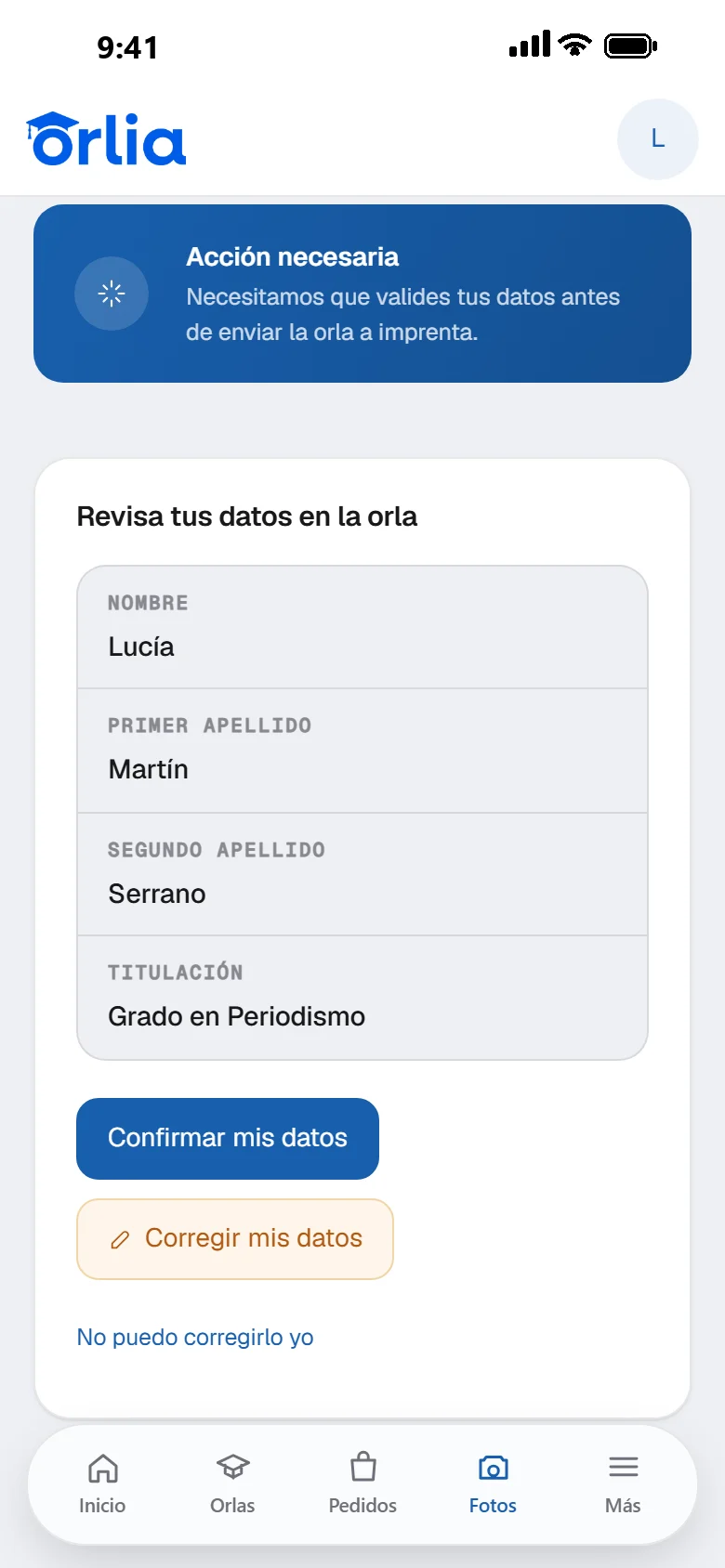 Pantalla 3 de 4: Diseño y aprobación